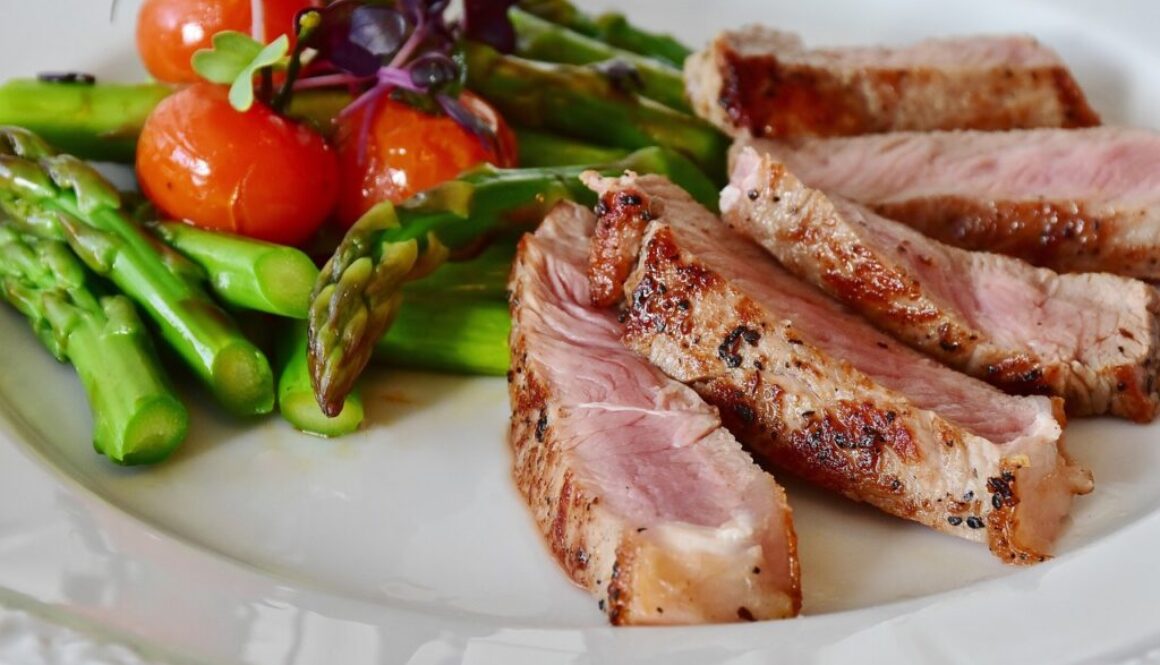 asparagus steak veal steak veal 2169305