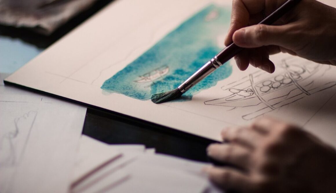 hands paint brush painting 1868562
