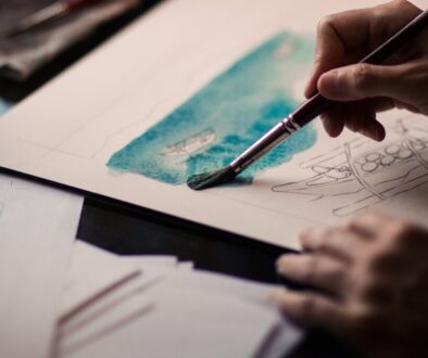hands paint brush painting 1868562